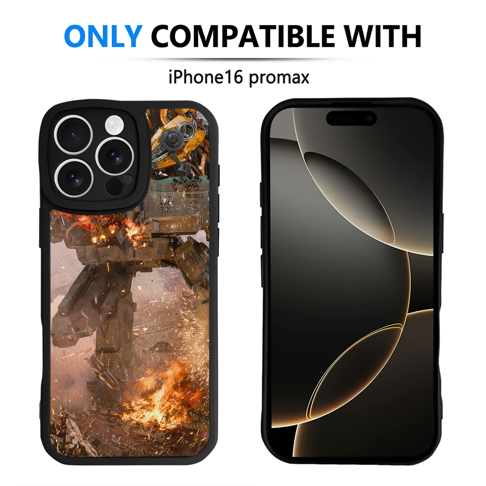 （画像用） Transformers トランスフォーマー 【iPhone 16シリーズ対応】シリコンスマホケース（レザー調） 材質：シリコン